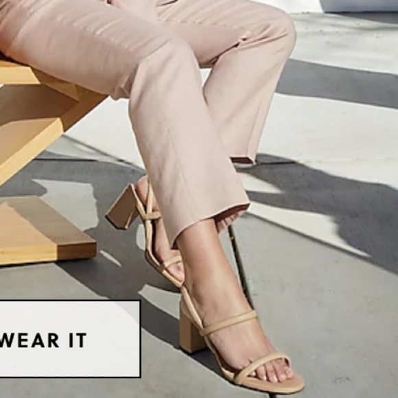 J Crew Lucie slingback block-heel sandals in leather BE786 - Picture 3 of 7